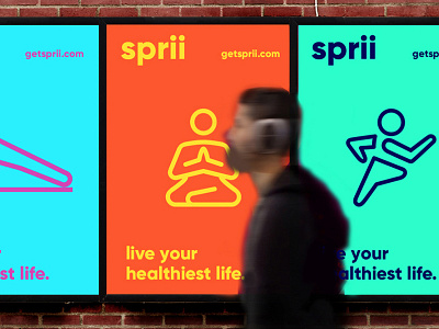 Sprii branding healthcare startup visual identity web design