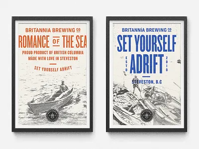 BBCO - Poster Designs agency art direction beer branding brewery identity knockout nautical packaging type typography vancouver