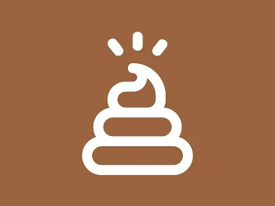 Doing Some Creative Sh*t. brown doodoo geometric icon icon design illustration instagram linework poo poop