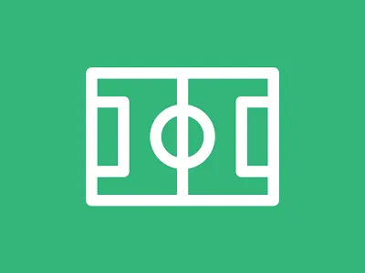 Football Field Icon field football green icon icon design illustration pitch soccer sport