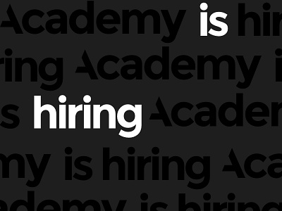 Academy is Hiring UX/UI Designers design product design ui ux