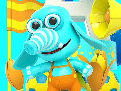 Yoka 3d cartoon characterdesign illustration kawaii kids theodoru