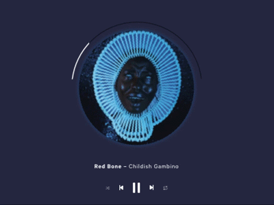 Daily UI – No. 9: Music Player animate childish gambino daily ui design music music player ui