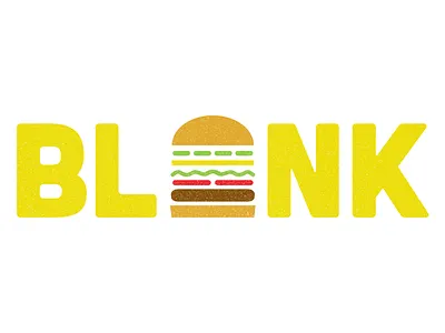 BLANK: Logo Concept branding burgers concept dinner fast food iconography identity logo restaurant yellow