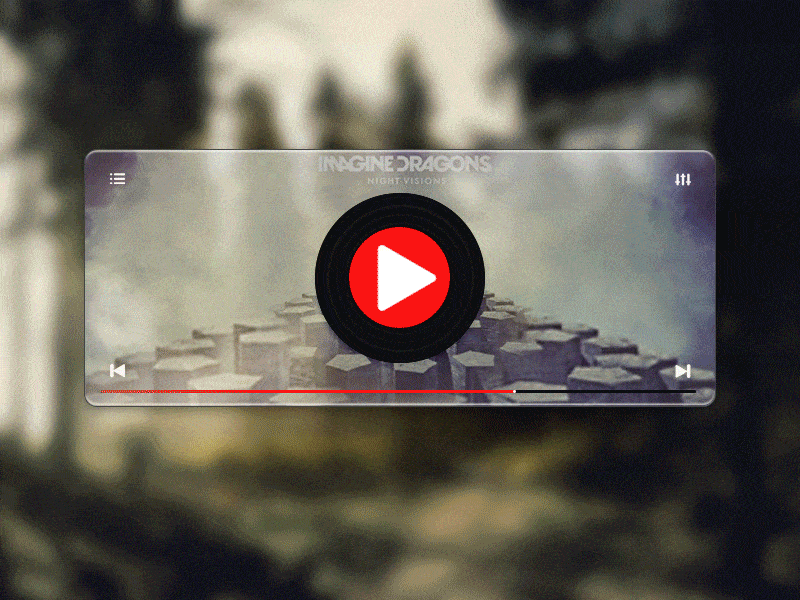 Daily UI #009 - Music Player animation daily design lights music player ui ux