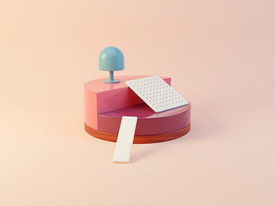 Objects 002 3d abstract geometric illustration render texture wood