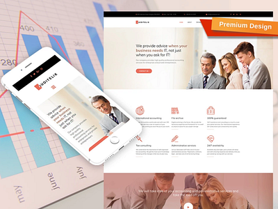 Accounting Services Responsive Web Theme design for website mobile website design web design website design website template