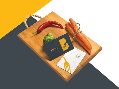Brisoubar Catering brisoubar cards catering food illustrator logo mockup photoshop service
