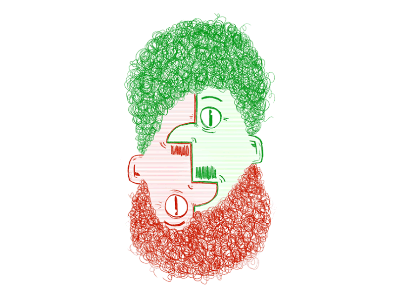 Christmas Heads animated character characterdesign christmas gif head illustration sketch