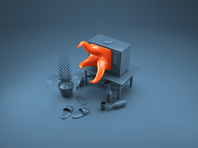 stranger things 3d 4d art artist artwork c4d cinema4d dribbble emblem graphic illustration photoshop