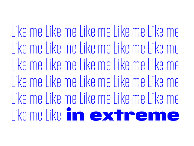 Like me font process typedesign typeface typography wip