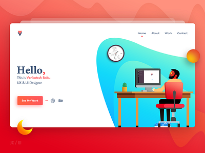 Portfolio landing page landing page portfolio ui ux