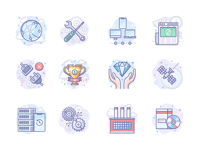 Scenarium icons vol.8 adblock factory icojam icons illustration network scenarium server settings vector winner