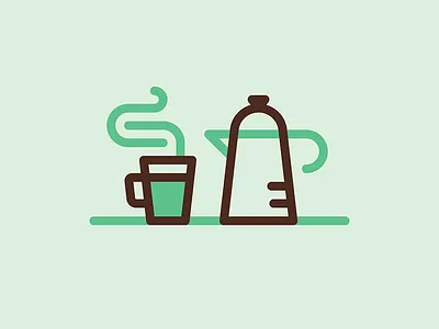 Caffeinated Icon Set - Home caffeine coffee design icon iconset illustration kettle lineart mug wip