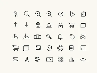 User Interface-line Icons icons ui
