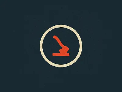 Chop Chop axe badge brand identity letter lockup logo mark minimal sharp simple woodworking