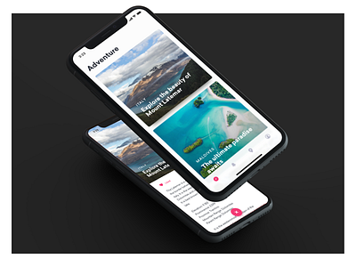 Adventure app clean design illustration ios11 iphone iphone x mobile travel ui uiux ux