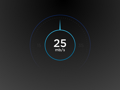 100 Day Challenge Day 48 - Speedometer 48 black blue daily daily100 dark day048 design minimal simple speedometer uichallange