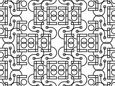 Geometric Pattern No.6 circle geometric geometry graphic line math minimalist order pattern repeat rhythm triangle