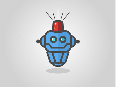 Pete bot icon logo patrol robot siren