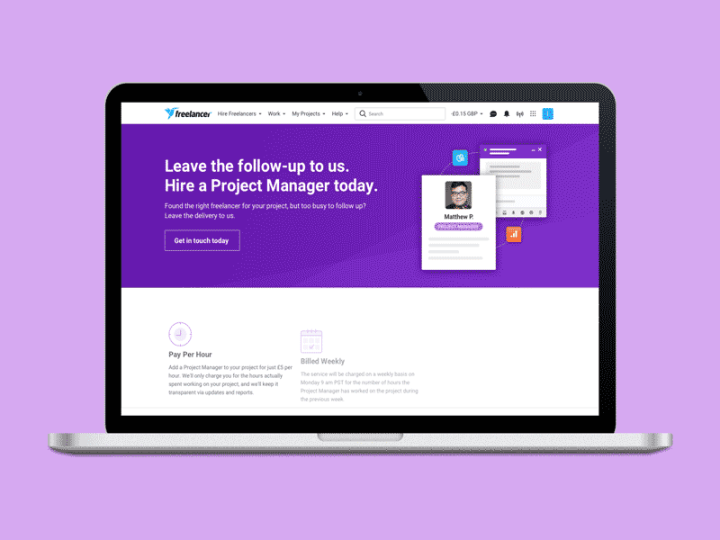 New Landing Page marketing ui ux