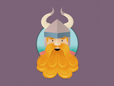 Viking beard illustration illustrator ink vector viking woodcut