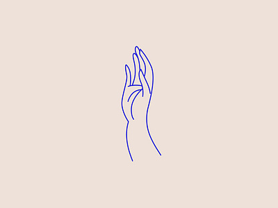 Hand branding hand icon
