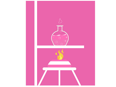 chemical reactions bubbles chemistry fier pink