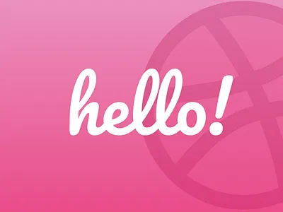 Hello, Dribbble! debut first shot welcome