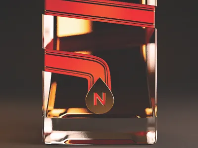 Northink Design Co. Candy Cane Whisky alcohol bottle canada candy cane christmas holiday gift label northink packaging red toronto whisky