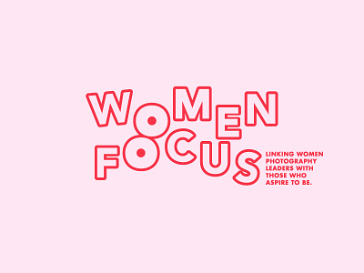 Foocus branding cheeky focus identity logo mark photo women