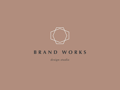 Geometric Logo branding brown design geometric logo shape studio