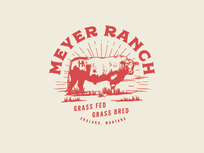 Ranch Logo agriculture bull logo montana ranch type western