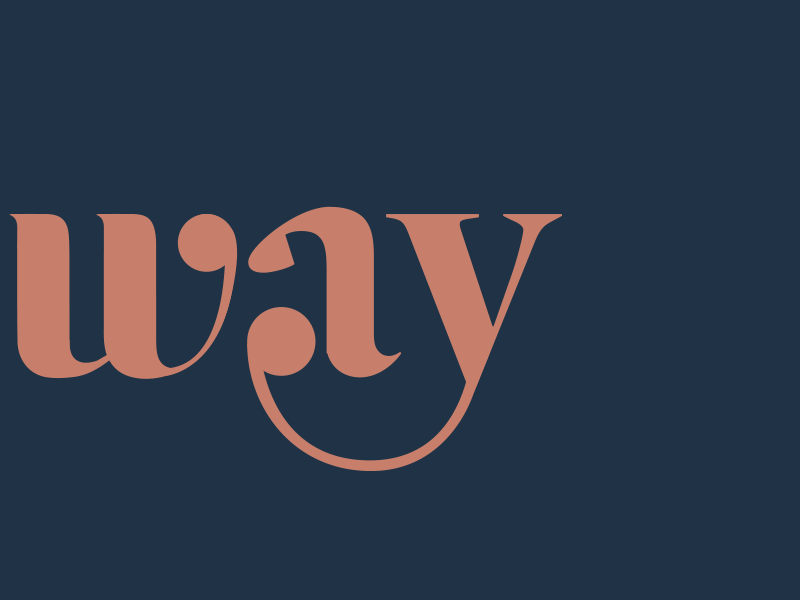 No way branding color identity illustration typography