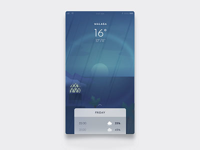 Daily UI Challenge #37 Weather Hint app beach challenge dailyui hint illustration rain weather