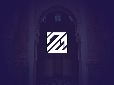 Personal logo arab arabic branding gate kufi kufic logo moroccan morocco personal purple square