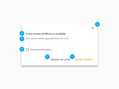 Dialog component dialog framework ui ux