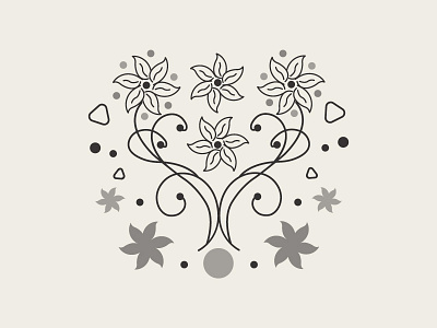 Simple Flowers apparel art branding clean color creative cute design dribbble flower graphic logo