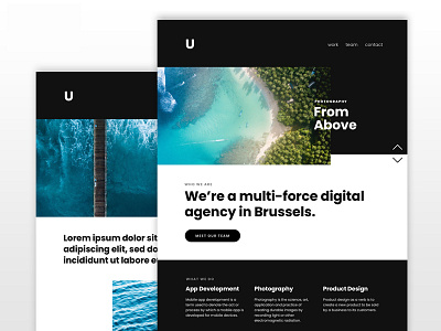 Ungrid Kirby Theme bold dark kirby cms minimal photography portfolio web design website