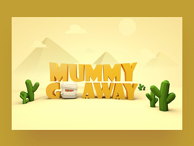 3D Final exam - Mummy Goaway 3d 3d game cinema4d mummy