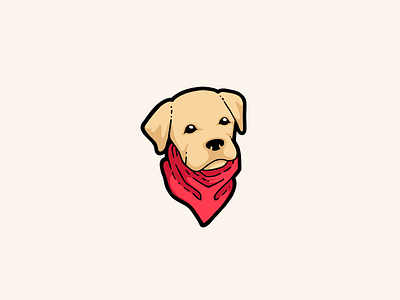 Doggo bandana dog doggo golden puppy red retriever