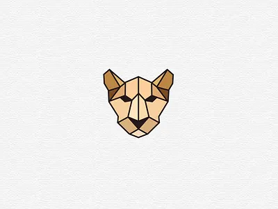 Polygon leopard! animal branding brown corporate identity design icon illustration illustrator leopard lines logo polygon
