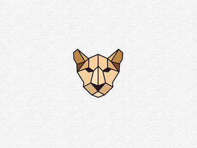 Polygon leopard! animal branding brown corporate identity design icon illustration illustrator leopard lines logo polygon