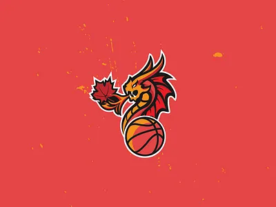 Canadian dragon. basketball brandidentity canada design esport gaming icon logo logoforsale simple