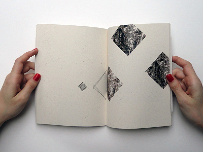 Book Of Squares Spread book cover design digital handmade layout natural photo print recycled square