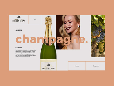 champagne store animation article champagne concept e commerce fashion grid interface shop ui ux website