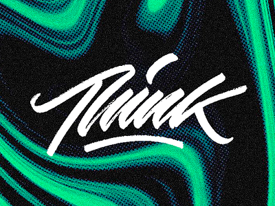 Think illustration illustrator lettering logo photoshop