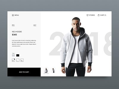 Online store web design photoshop sketch ui web