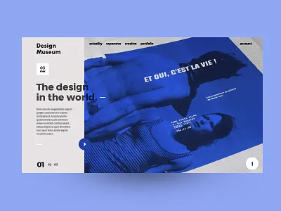 design museum website art artist concept grid interface magazine museum news ui ux website