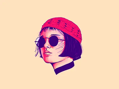 Portman actress illustration portrait